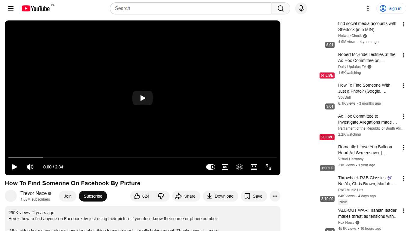 How To Find Someone On Facebook By Picture - YouTube