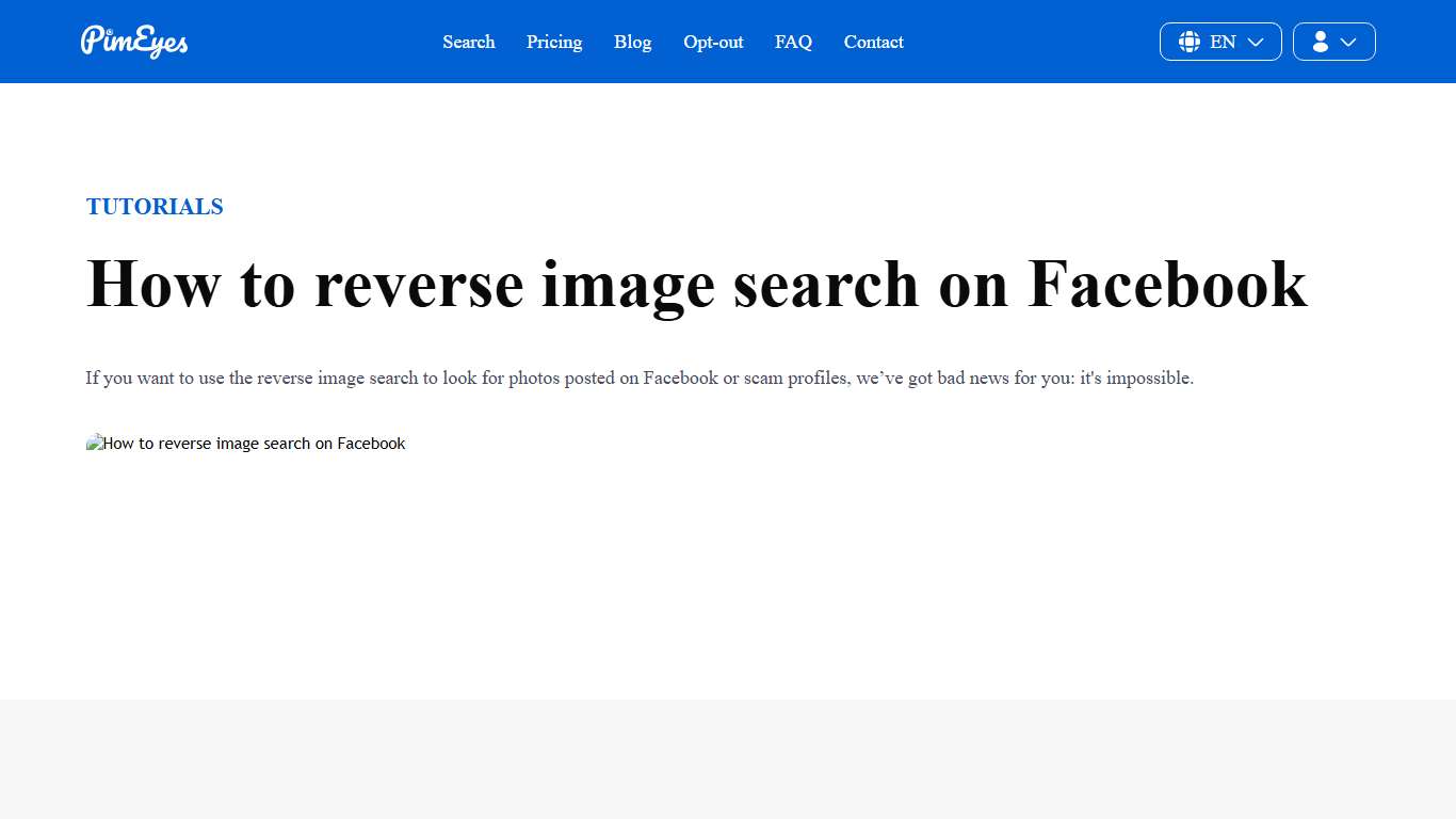 How to reverse image search on Facebook | PimEyes' Blog | PimEyes