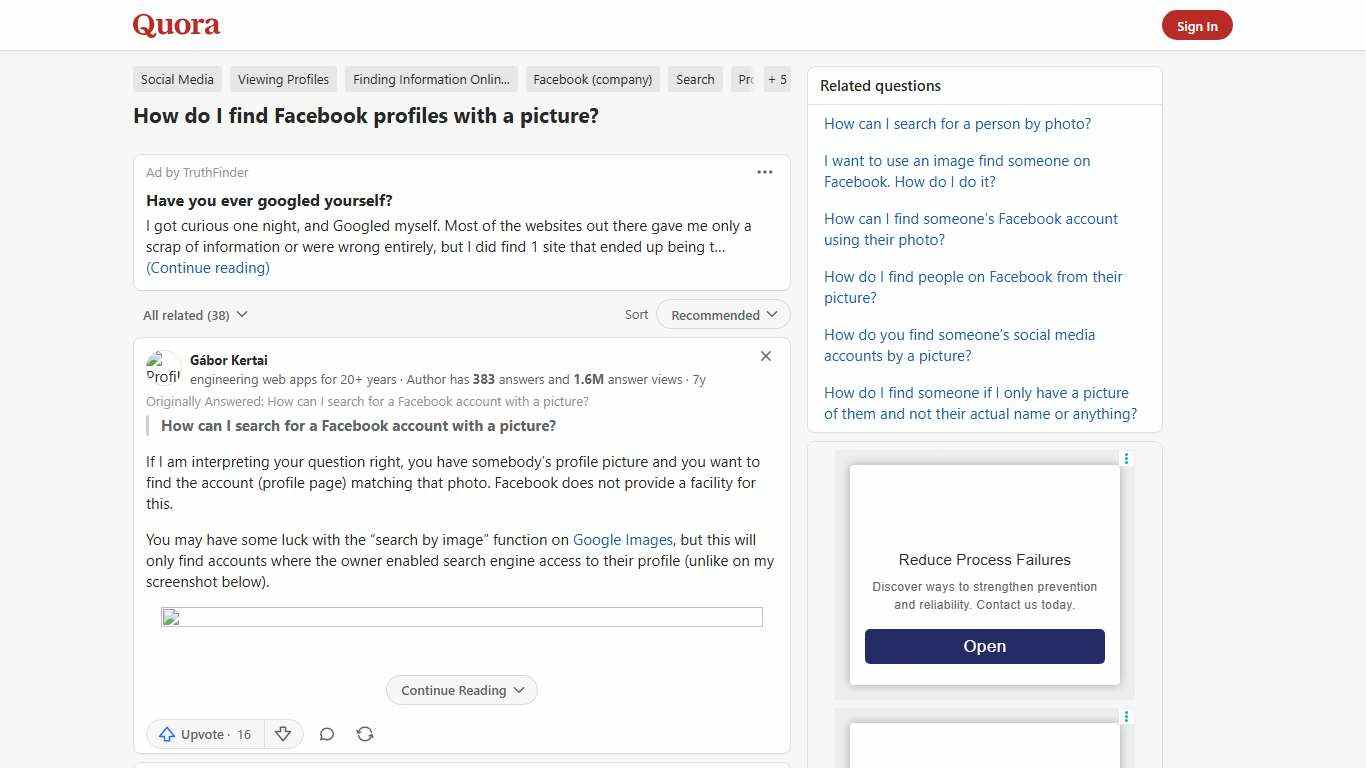How to find Facebook profiles with a picture - Quora